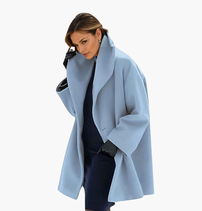 Women's Oversize Coat with Modern Lapel – Elegant Business & Everyday Look