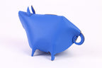 Bureau-organizer kunststof varken Amigos, blauw, met vier vakken en een smalle lade voor pennen