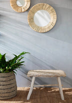 Vloerkleed waterhyacint zeegras handgeweven met franjes, The Killing Field naturel 260 x 180 cm woonkamer
