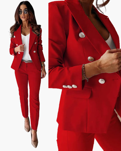 Damen Business Anzug Set – Moderner Blazer & Hose für Büro und elegante Anlässe