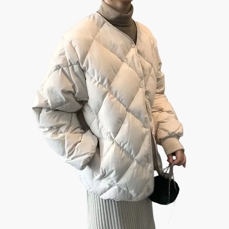 Damen Steppjacke im Oversize-Look – Modische Übergangsjacke für Alltag & Freizeit