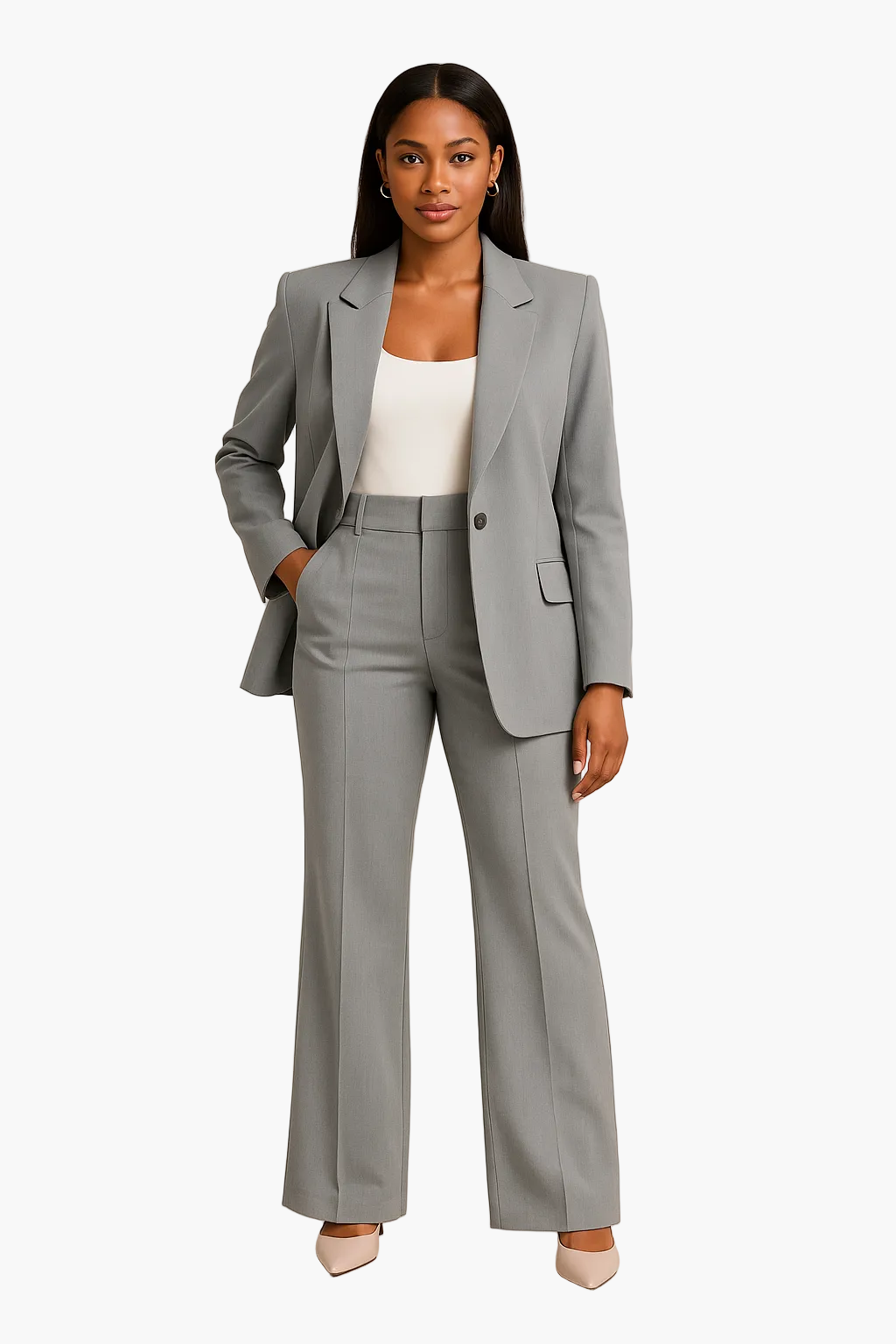 Damen Business Anzug Set – Moderner Blazer & Hose für Büro und formelle Anlässe