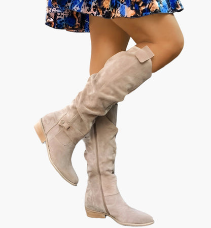 Women's Knee-High Riding Boots – Elegant Classic for Everyday and Office