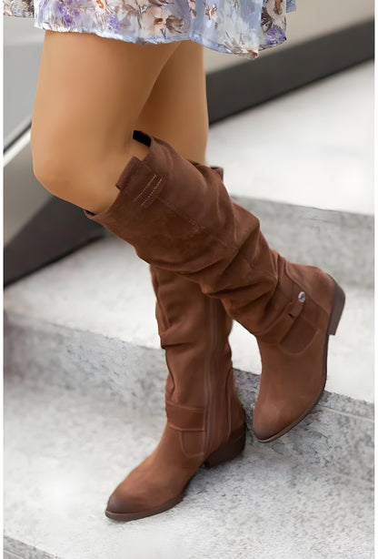 Women's Knee-High Riding Boots – Elegant Classic for Everyday and Office