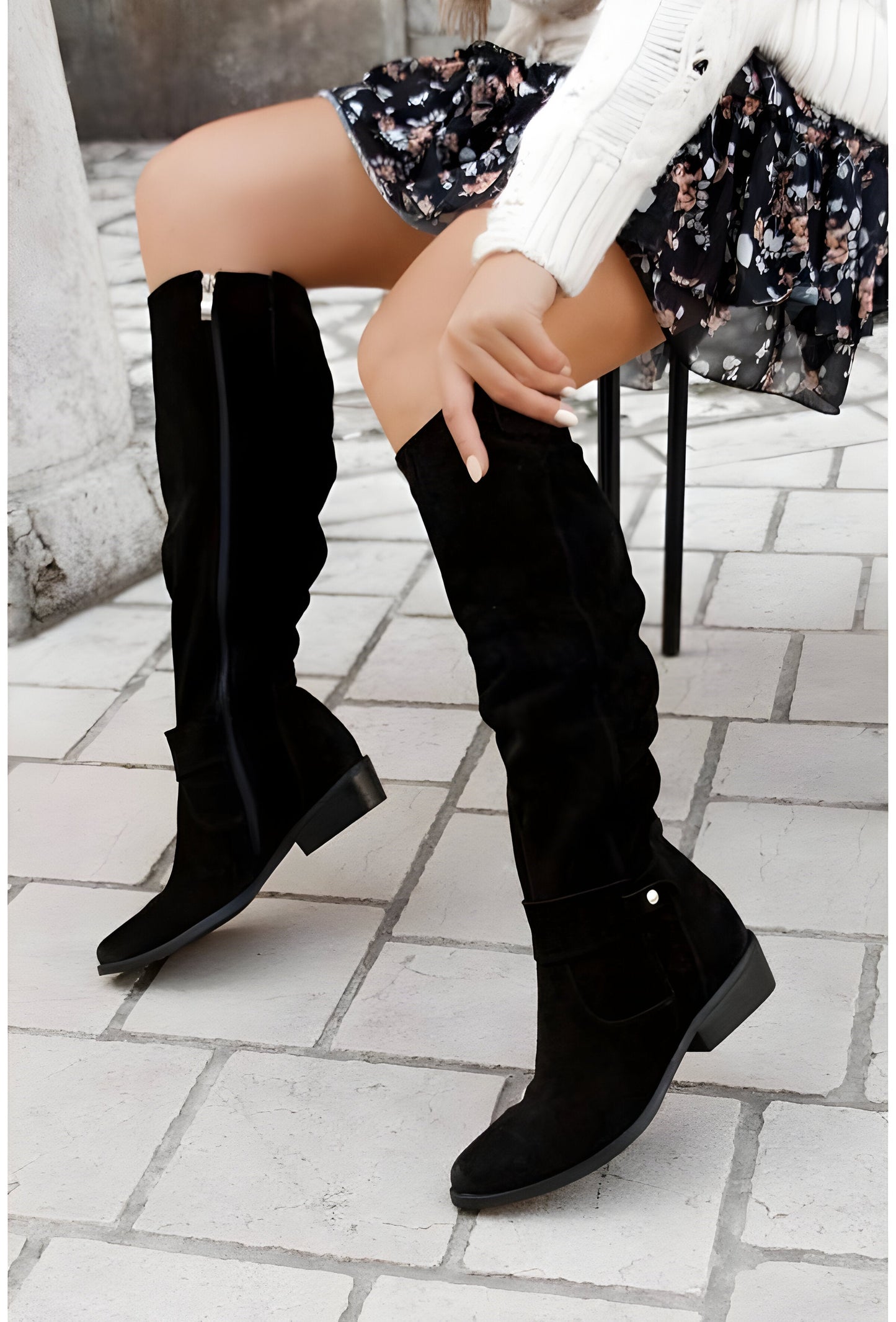 Women's Knee-High Riding Boots – Elegant Classic for Everyday and Office