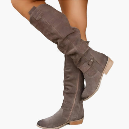 Women's Knee-High Riding Boots – Elegant Classic for Everyday and Office
