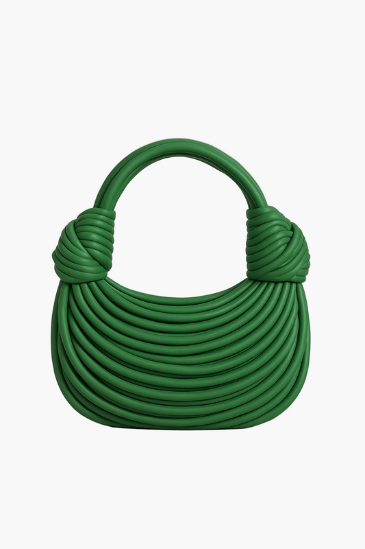Damen Skulpturale Statement-Handtasche mit Knoten-Design für Alltag und besondere Anlässe