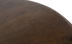 Salontafel massief mangohout Zodiac walnoot bruin Ø 60 x 46 cm, rond voor de woonkamer