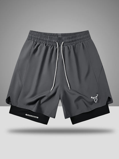 Herren Trainingsshorts Sport Fitness mit elastischem Bund und Kordelzug