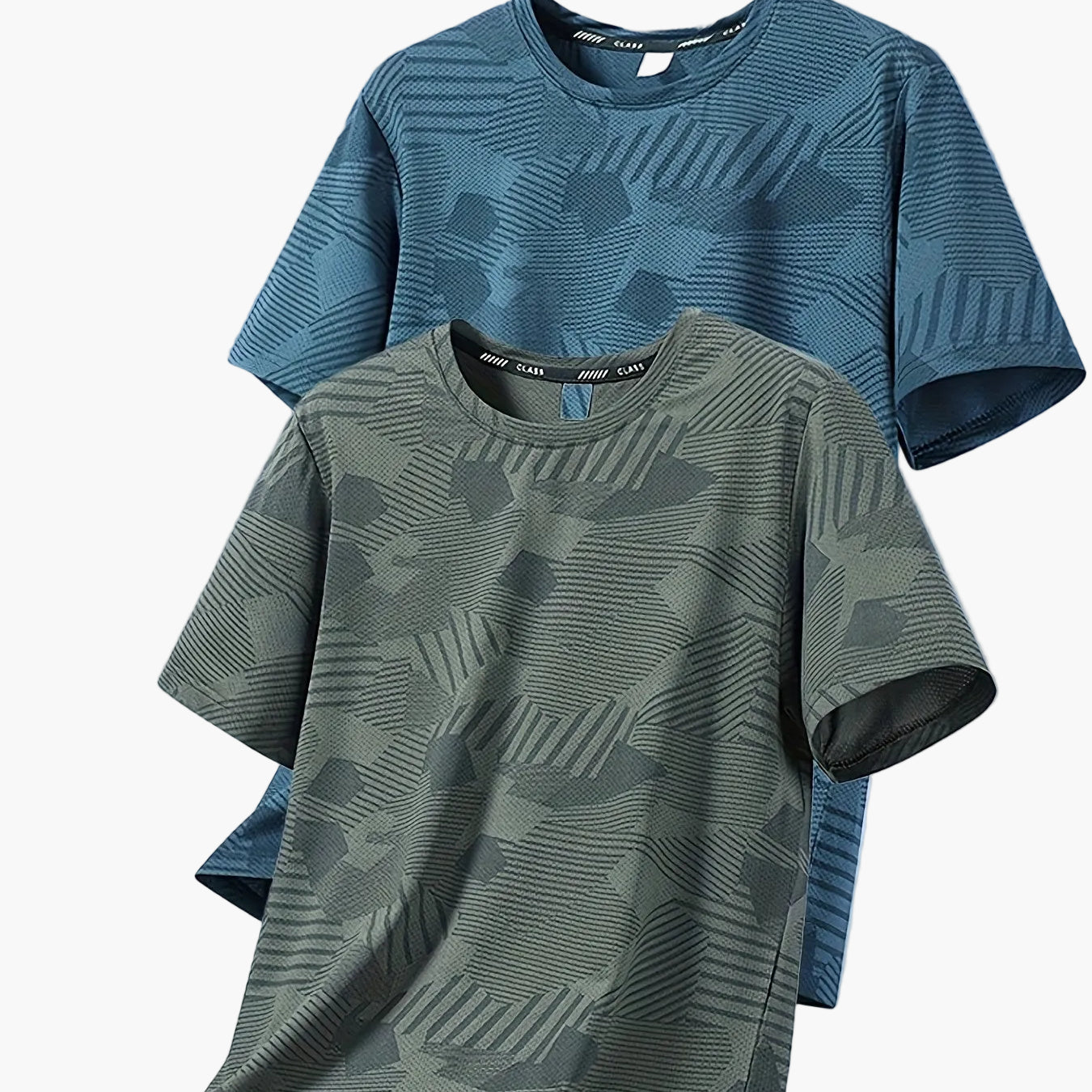 Herren Freizeit T-Shirt Set – Atmungsaktive Sommer Oberteile im tropischen Stil, ideal für Alltag und Sport