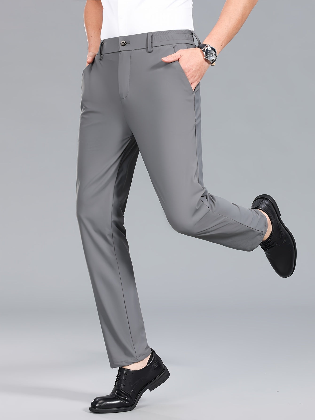 Men's Business Stretch Pants – Elegant, Comfortable Suit Pants for Office & Everyday Wear