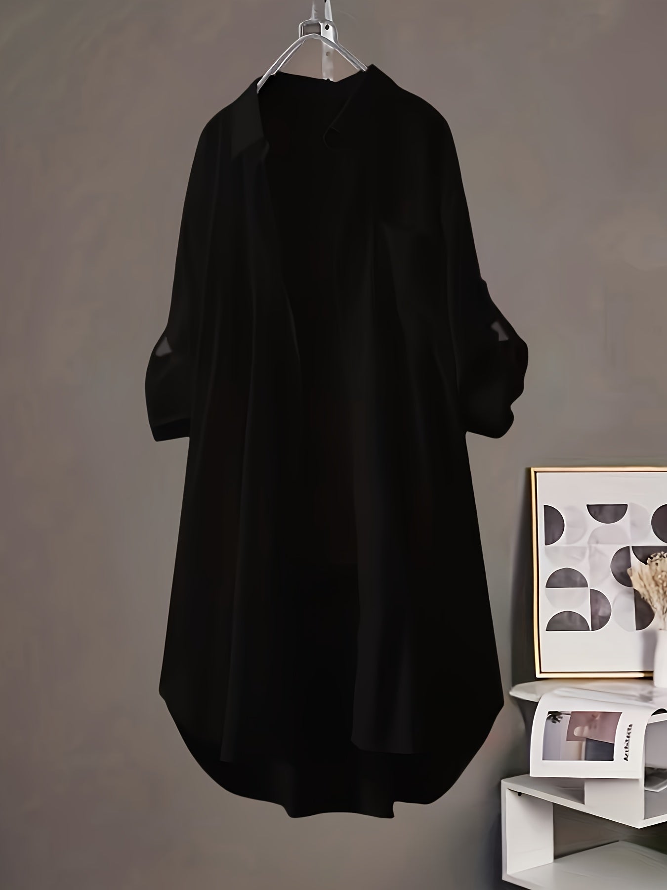 Women's Long Shirt Blouse Oversized Casual for Spring and Summer