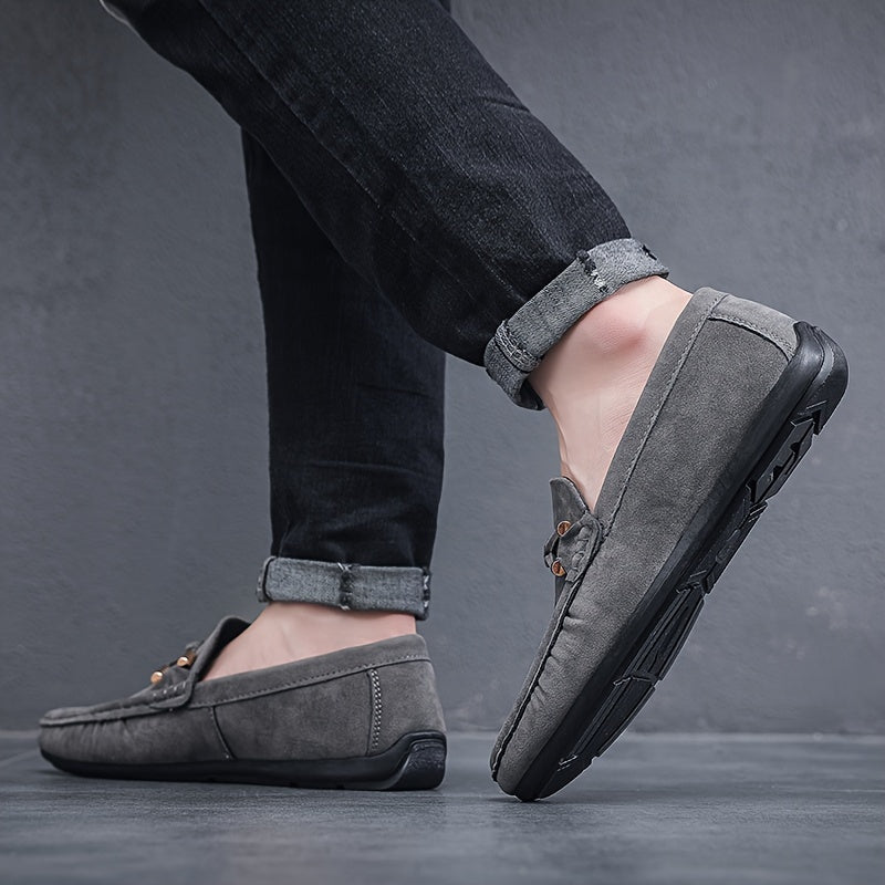 Men's Moccasins Slip-On Loafers Elegant Casual Street Shoes