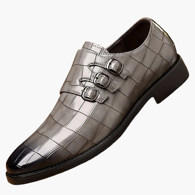 Herren Business-Schuhe Vintage Stil mit Schnallen – Elegante Freizeitschuhe für Büro und festliche Anlässe