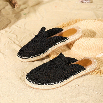 Women's Braided Slip-On Summer Shoes – Boho Style for Casual & Beach
