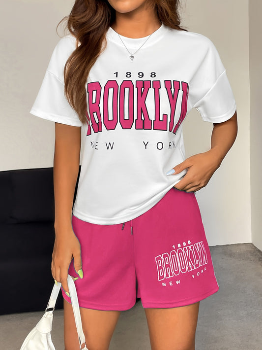 Women's Brooklyn New York Casual Lounge Set – Sporty Two-Piece for Leisure & Everyday Wear