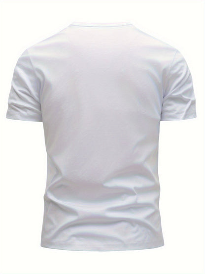 Men's T-Shirt with Mountain Landscape Print – Modern Casual Shirt for Outdoor and Everyday Use