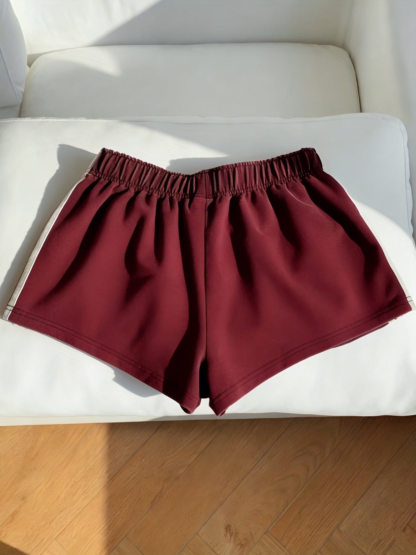 Women's Sport Shorts with Stripes – Casual Running Shorts for Leisure and Fitness