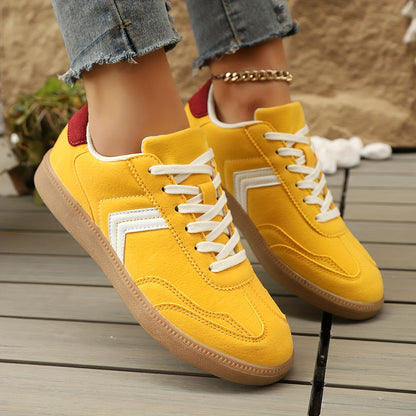 Damen Retro Sneaker Low-Top Freizeitmode – Bequeme Alltagsschuhe