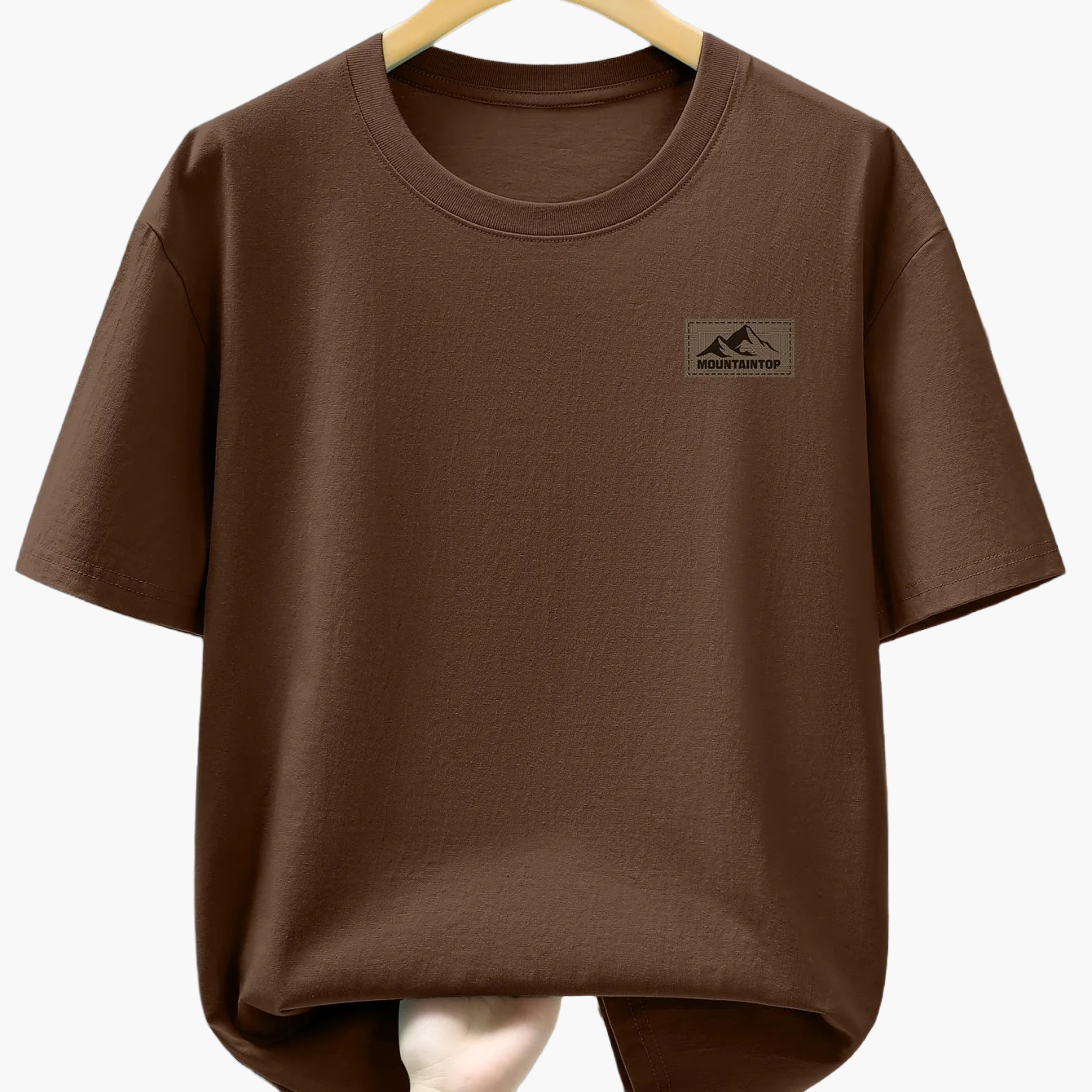 Men's T-Shirt with Mountain Logo – Casual Leisure Shirt for Everyday & Outdoor Use