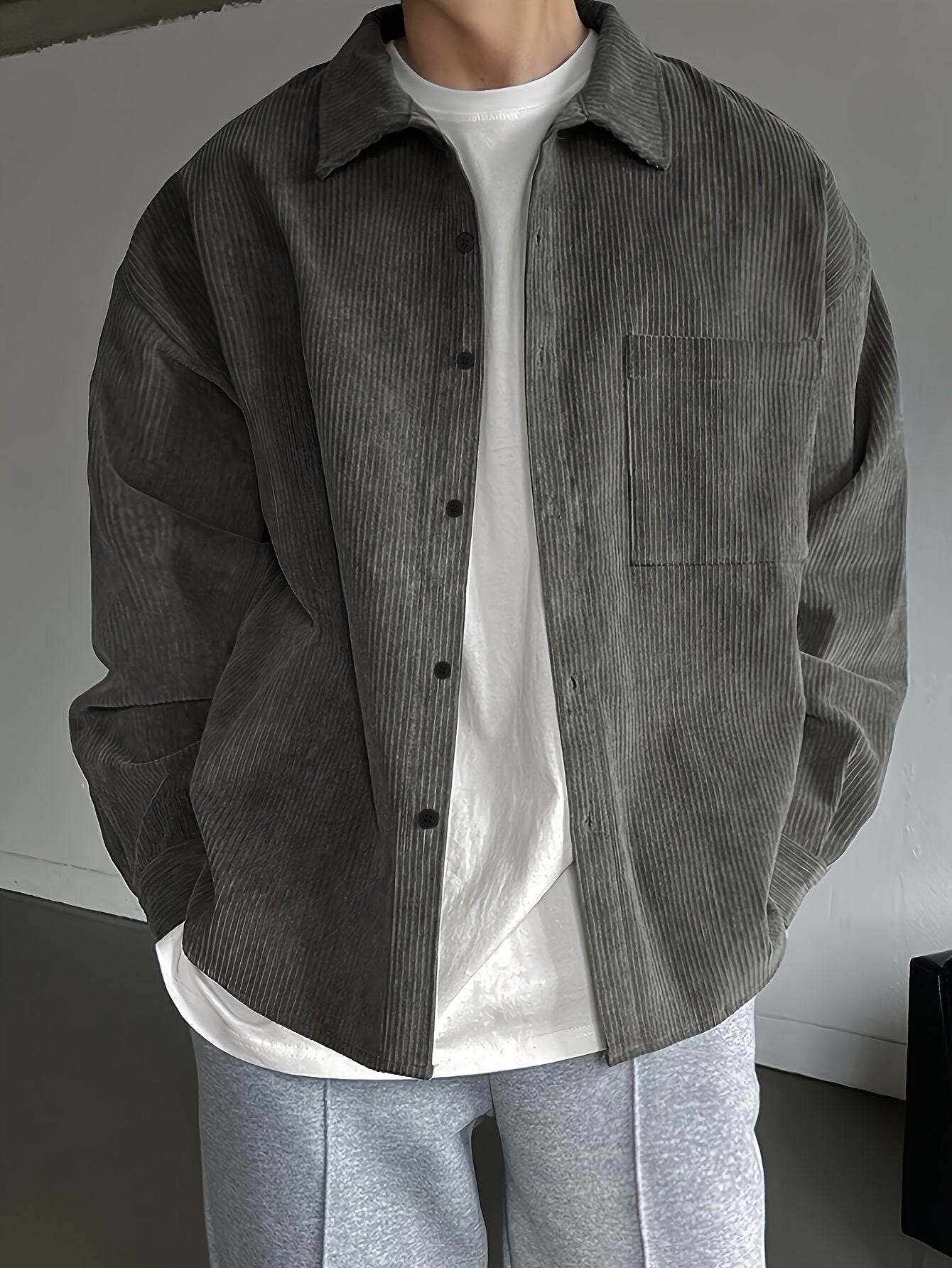 Men's Oversize Casual Jacket – Modern Urban Style for Everyday and Leisure