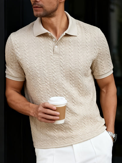 Herren Kurzarm Polo Shirt Modern Casual für Freizeit und Alltag
