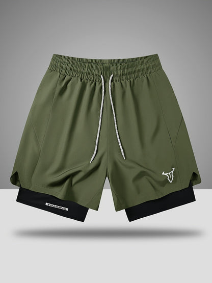 Herren Trainingsshorts Sport Fitness mit elastischem Bund und Kordelzug