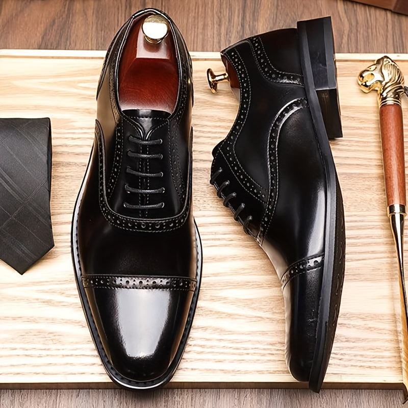 Herren Business Oxford Schuhe Eleganter Schnürer für Büro & Alltag