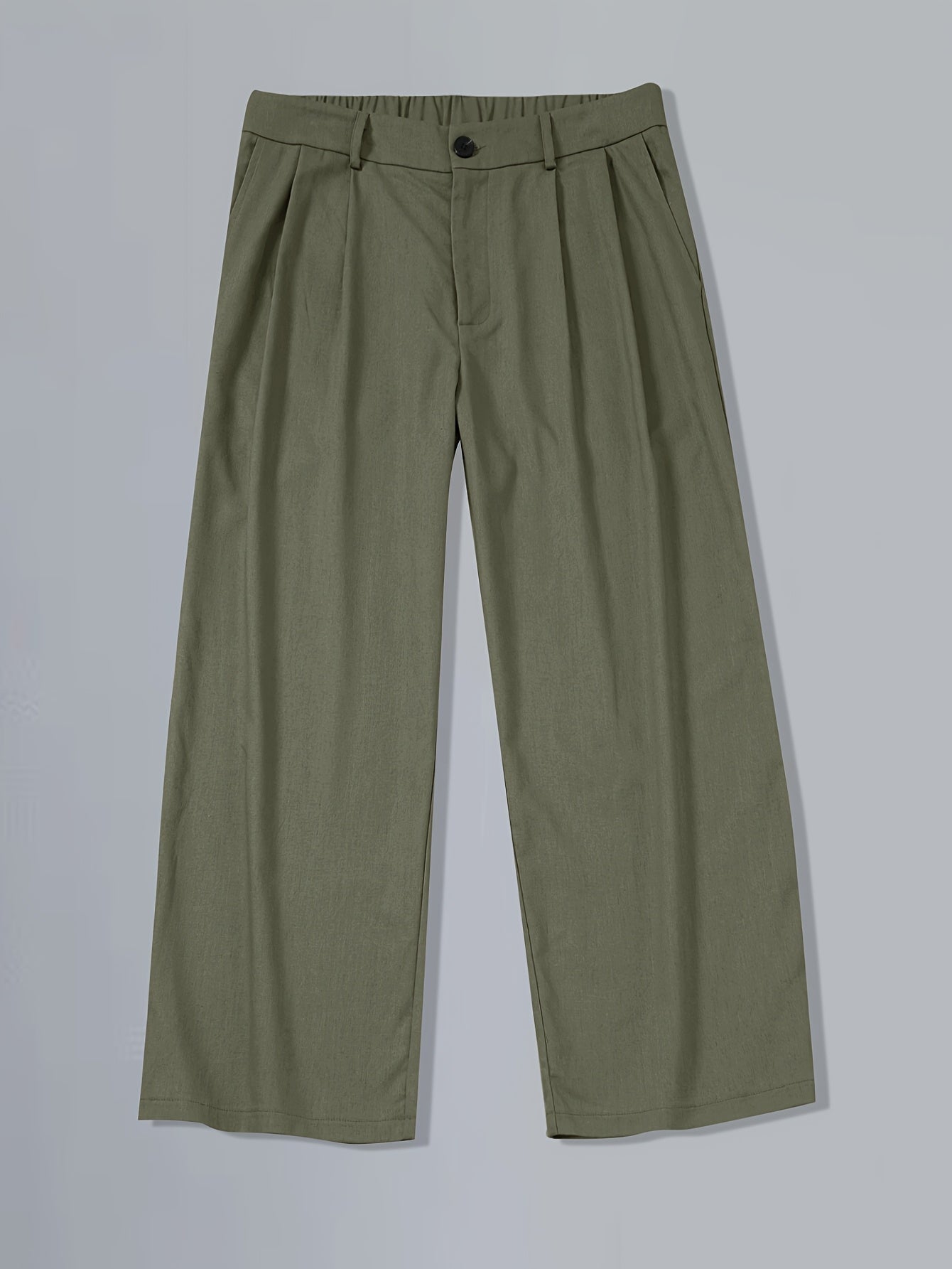 Men's Wide Pleated Trousers – Elegant Vintage Style for Everyday and Leisure Wear
