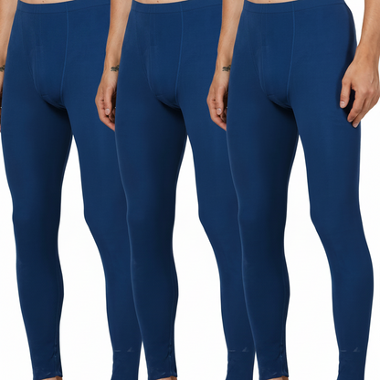 3-Pack Men’s Thermal Pants, Warm Long Underwear, Basic Men’s Leggings