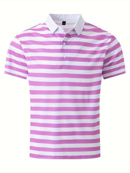 Herren Polo-Shirt mit Streifen – Maritimer Casual-Look für Sommer und Freizeit