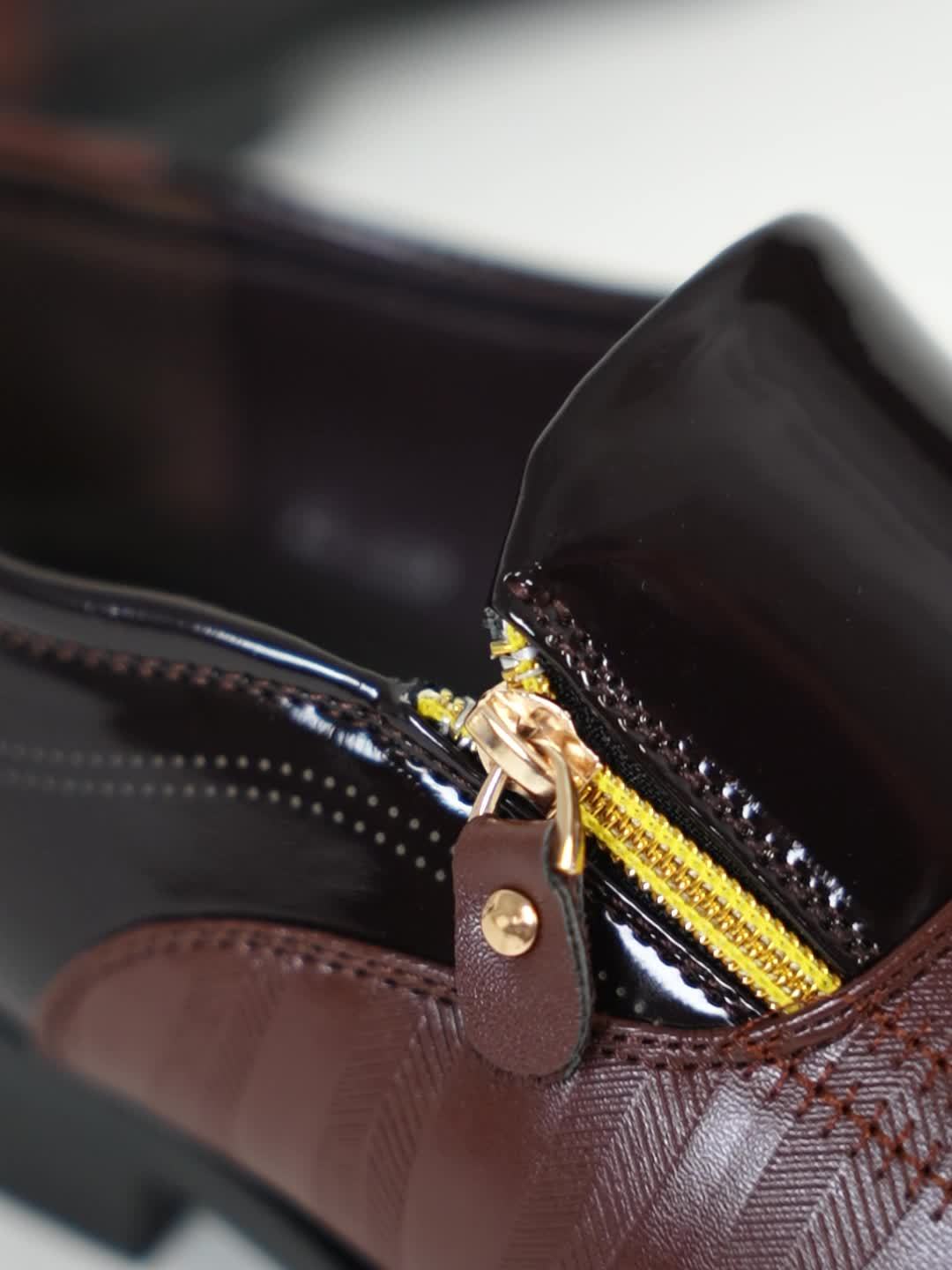 Herren Business-Slipper Elegant mit Reißverschluss – Klassische Anzugschuhe für Büro & festliche Anlässe