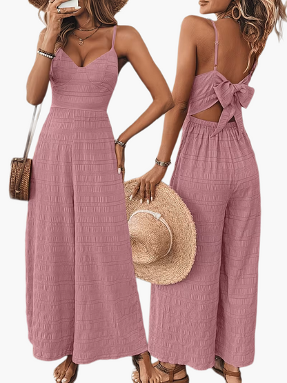 Women's Elegant Jumpsuit with Spaghetti Straps – Perfect for Spring and Summer