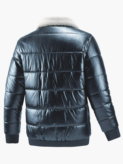 Men's quilted jacket in casual style with teddy collar – perfect for everyday and leisure use
