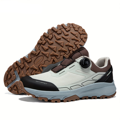Men's hiking and trekking shoes with a twist-lock closure, non-slip outdoor sports shoes