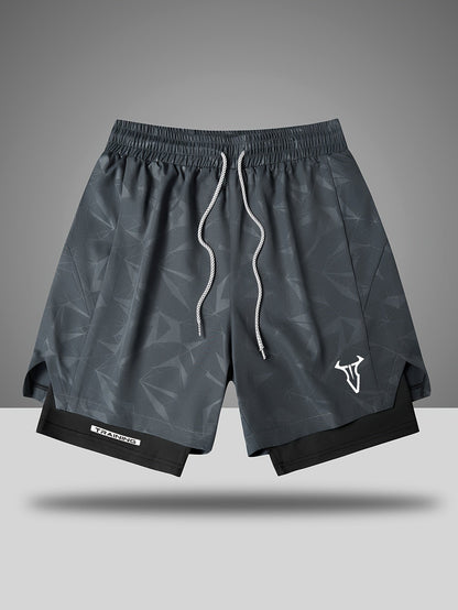 Herren Trainingsshorts Sport Fitness mit elastischem Bund und Kordelzug