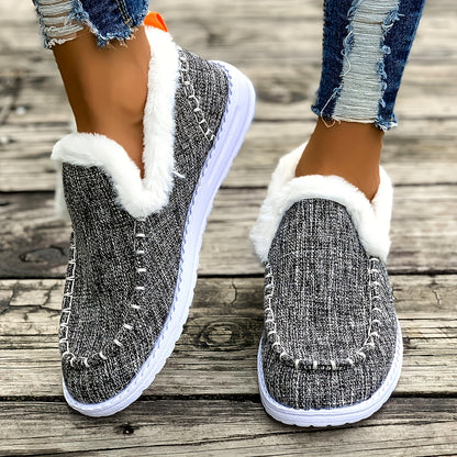 Women's Winter Moccasin Shoes with Plush Lining – Warm & Comfortable