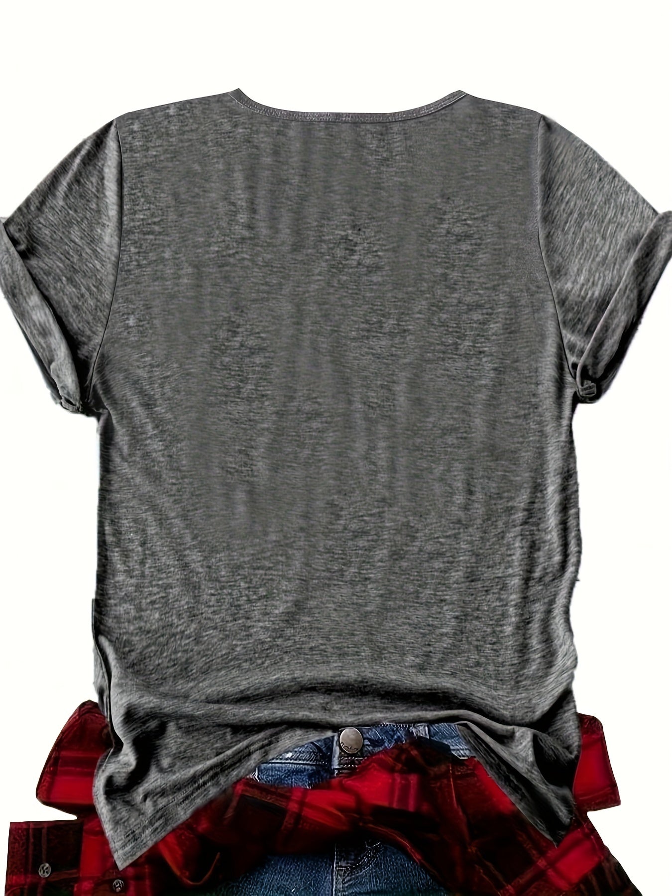 Women's Funny Statement T-Shirt with Saying – Loose Summer Top for Everyday & Leisure