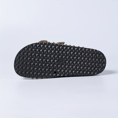 Women's Comfortable Vintage Sandals with Buckles – Open Toe, Casual & Everyday