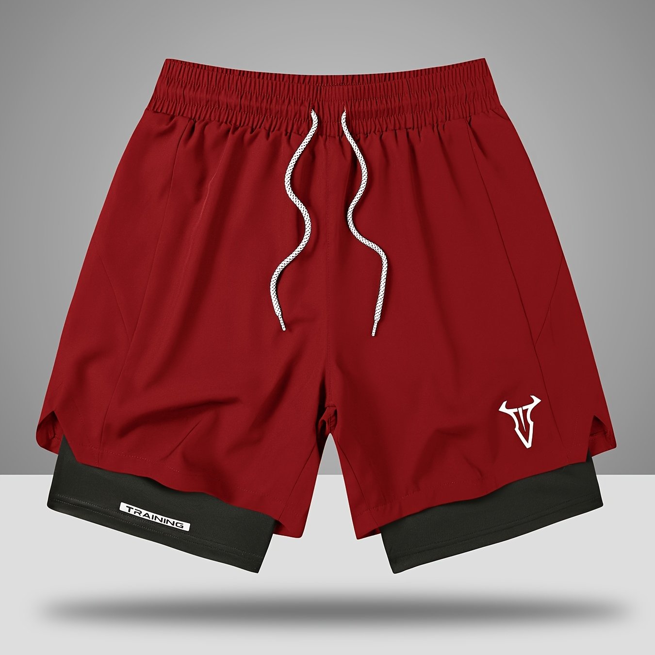 Herren Trainingsshorts Sport Fitness mit elastischem Bund und Kordelzug