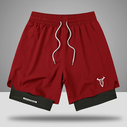 Herren Trainingsshorts Sport Fitness mit elastischem Bund und Kordelzug