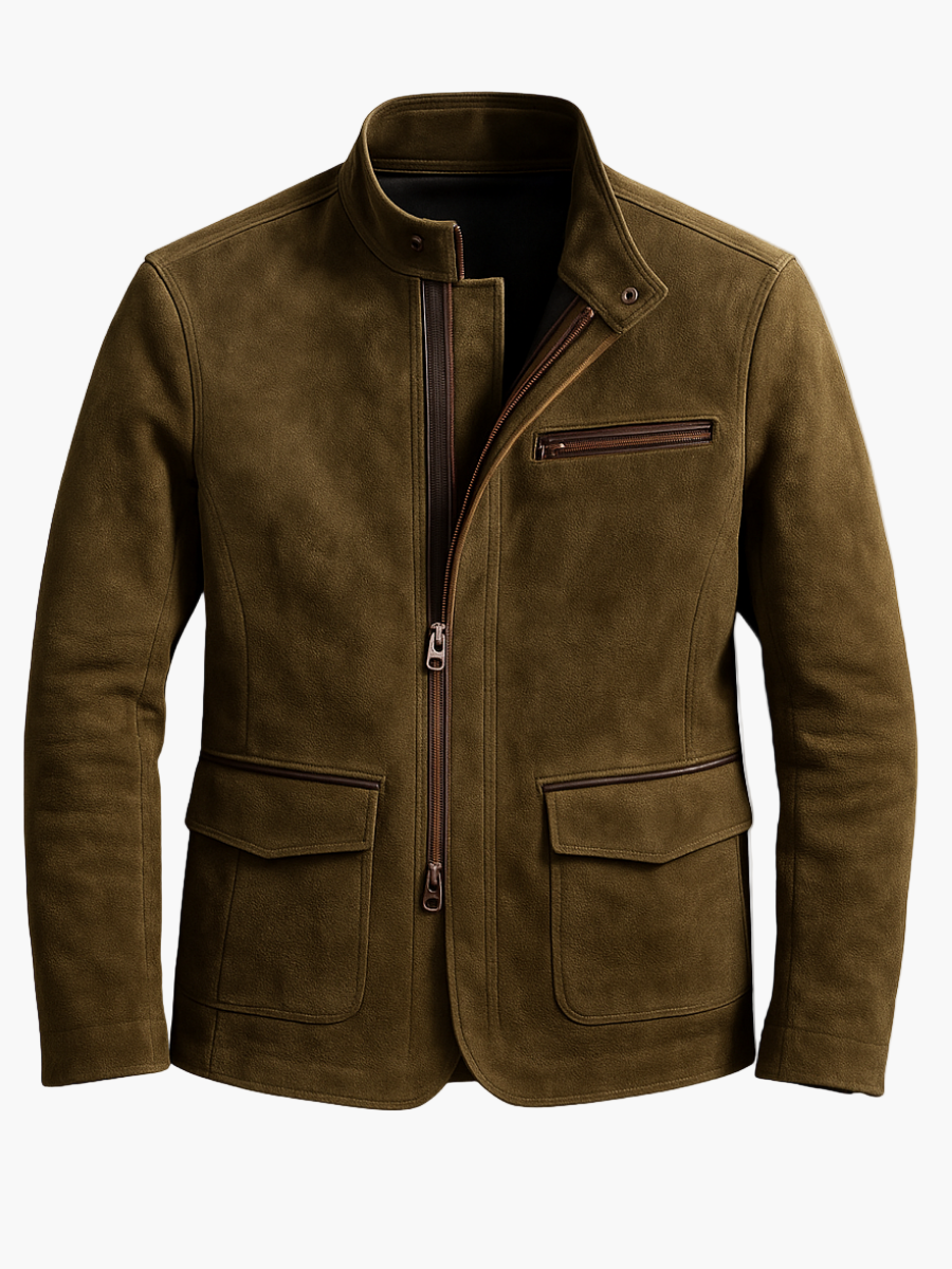 Men's Utility Jacket Modern Urban Style Transitional Jacket Casual