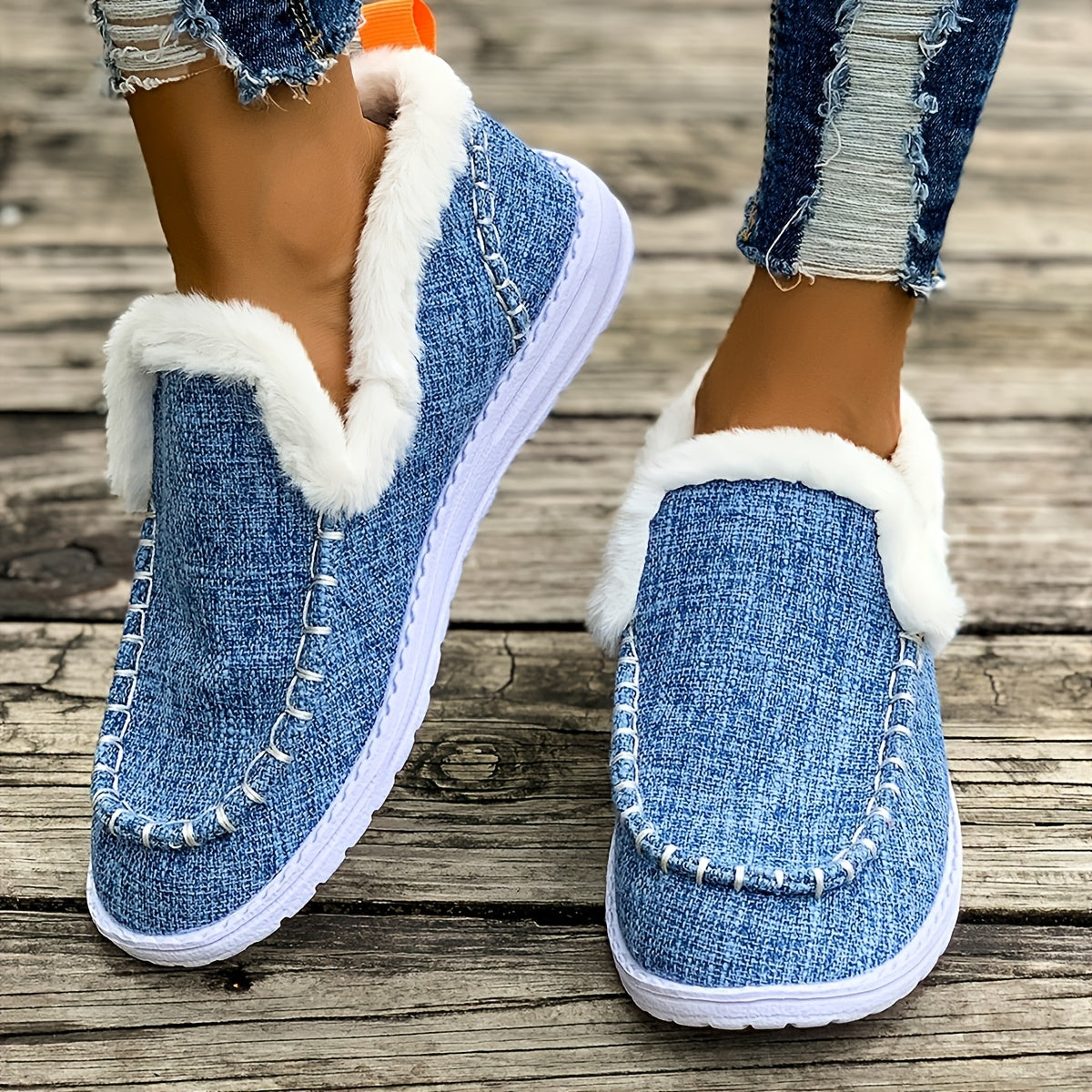 Women's Winter Moccasin Shoes with Plush Lining – Warm & Comfortable