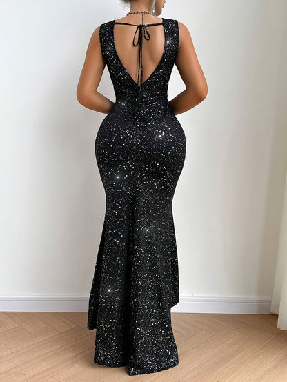 Women's Evening Dress Bodycon Glitter Elegant for Special Occasions