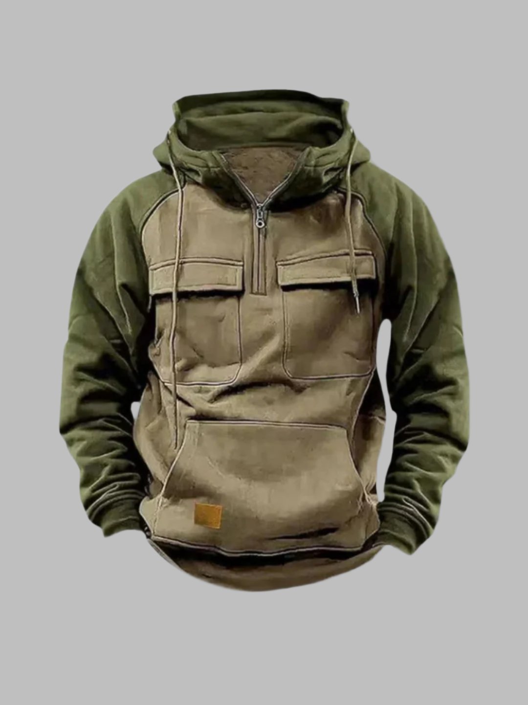 Men's Urban Style Hoodie with Chest Pockets and Hood – Leisure & Everyday Use