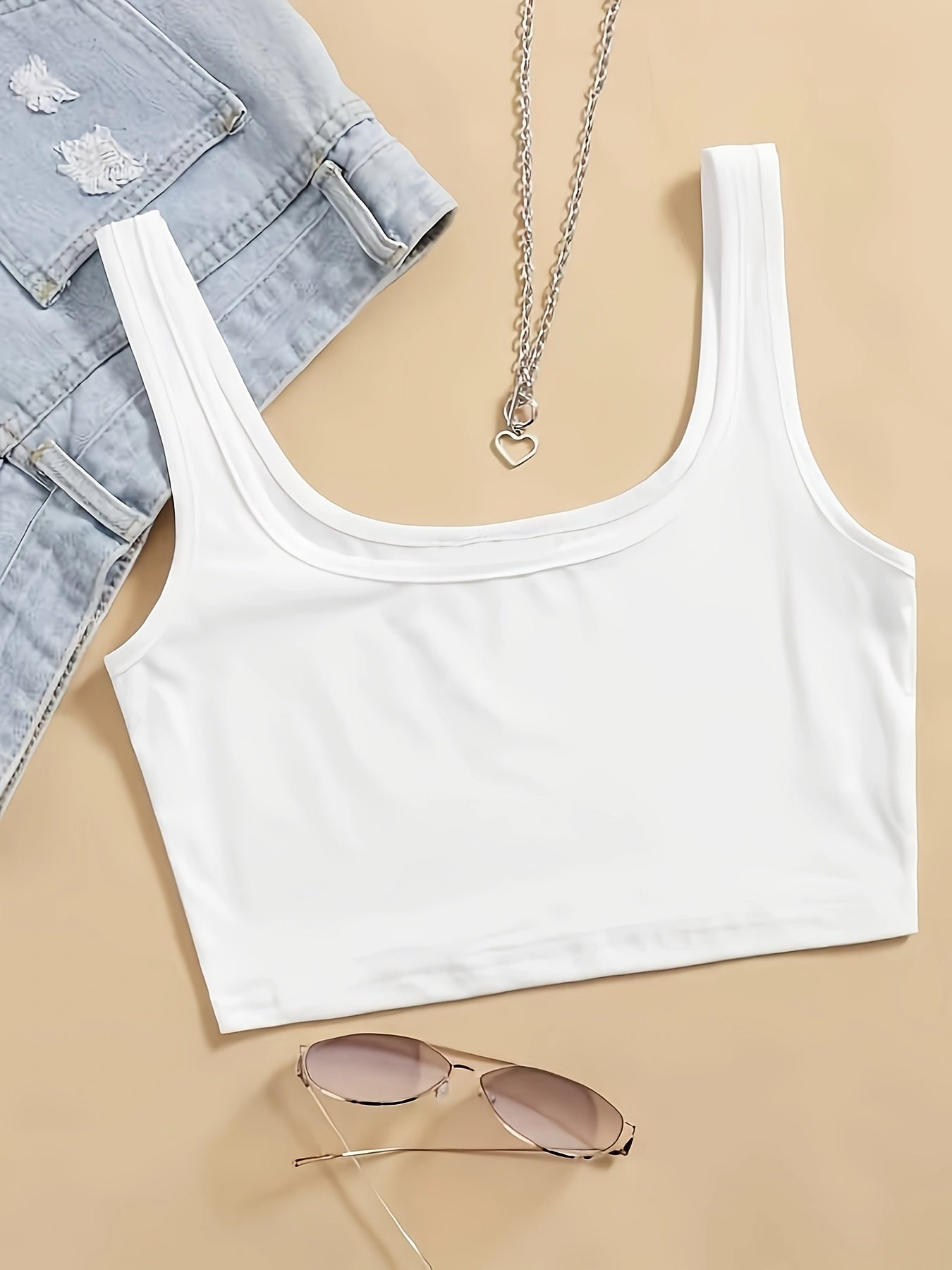 Women's Basic Tank Top for Sports and Leisure – Modern Sleeveless Top