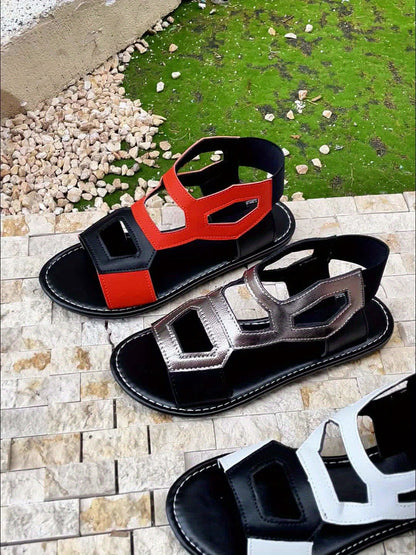 Women's Flat Sandals Modern Geometric – Everyday & Casual Urban