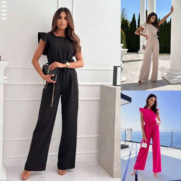 Women's Elegant Jumpsuit with Wide Leg and Modern Cut – Perfect for Office and Events
