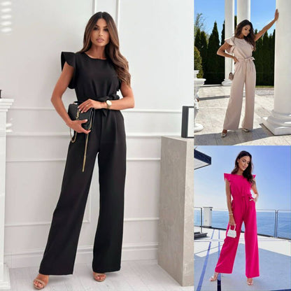 Women's Elegant Jumpsuit with Wide Leg and Modern Cut – Perfect for Office and Events