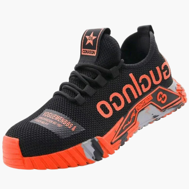 Men's Work Sneakers Safety Shoe Sporty Style for Work and Leisure